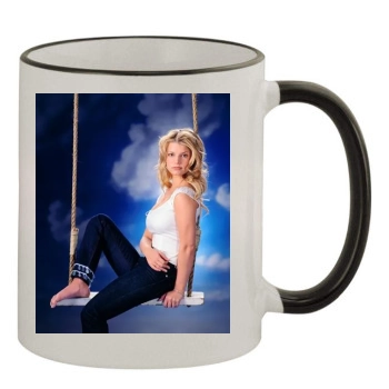 Jessica Simpson 11oz Colored Rim & Handle Mug