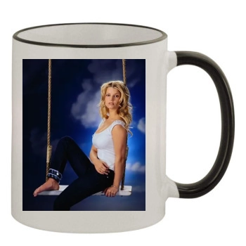 Jessica Simpson 11oz Colored Rim & Handle Mug