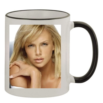 Charlize Theron 11oz Colored Rim & Handle Mug