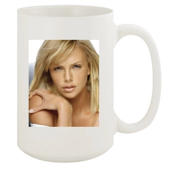 Charlize Theron 15oz White Mug