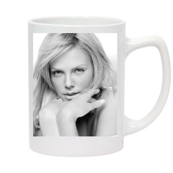 Charlize Theron 14oz White Statesman Mug