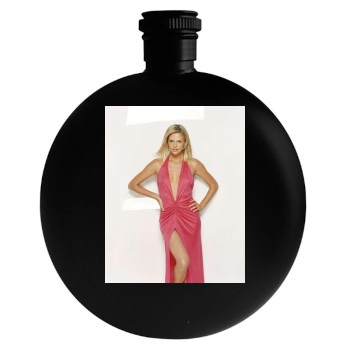 Charlize Theron Round Flask