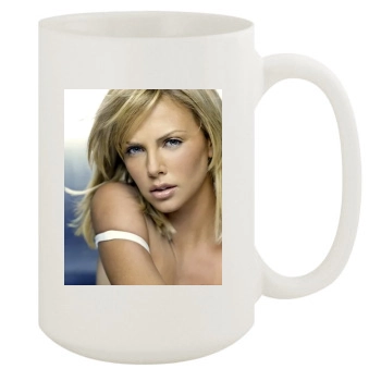 Charlize Theron 15oz White Mug