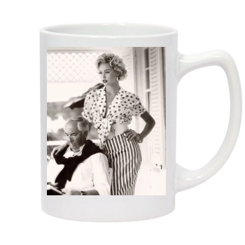 Charlize Theron 14oz White Statesman Mug