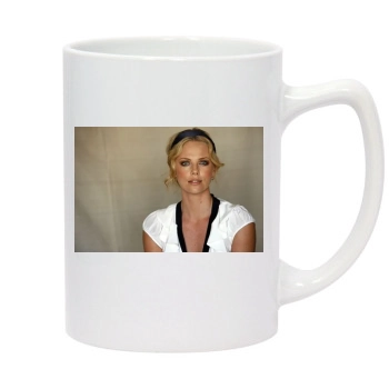 Charlize Theron 14oz White Statesman Mug