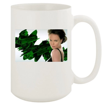 Charlize Theron 15oz White Mug