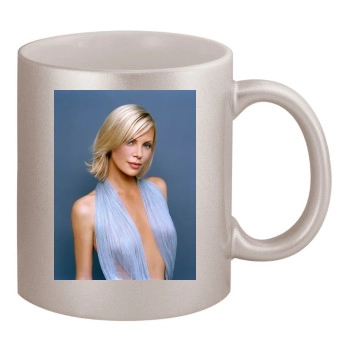 Charlize Theron 11oz Metallic Silver Mug