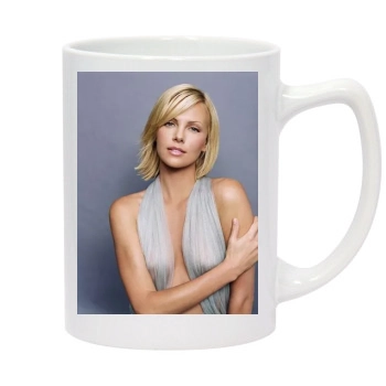 Charlize Theron 14oz White Statesman Mug