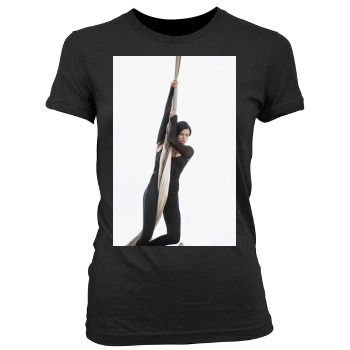 Charlize Theron Women's Junior Cut Crewneck T-Shirt