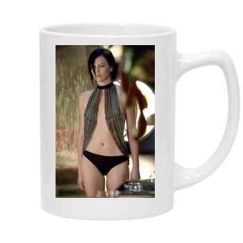 Charlize Theron 14oz White Statesman Mug