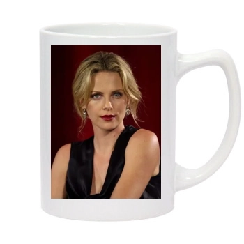 Charlize Theron 14oz White Statesman Mug