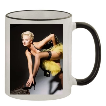 Charlize Theron 11oz Colored Rim & Handle Mug