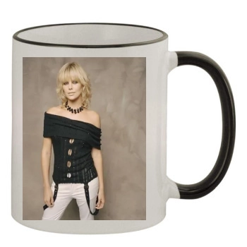 Charlize Theron 11oz Colored Rim & Handle Mug