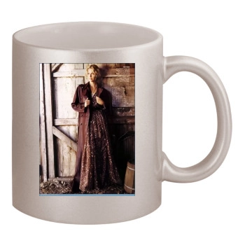 Charlize Theron 11oz Metallic Silver Mug