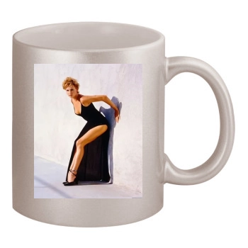 Charlize Theron 11oz Metallic Silver Mug