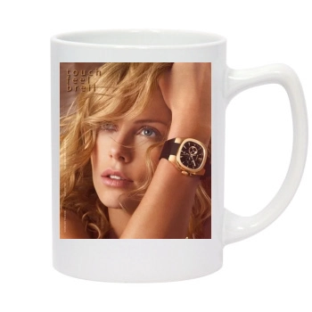 Charlize Theron 14oz White Statesman Mug