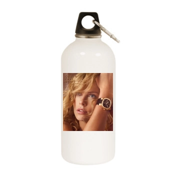 Charlize Theron White Water Bottle With Carabiner