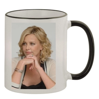 Charlize Theron 11oz Colored Rim & Handle Mug