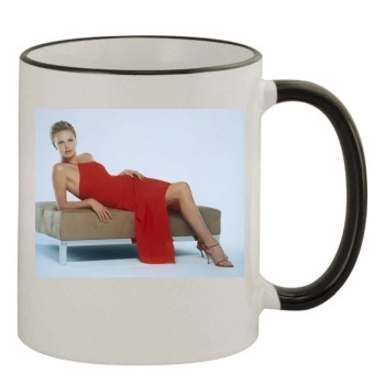 Charlize Theron 11oz Colored Rim & Handle Mug