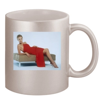 Charlize Theron 11oz Metallic Silver Mug