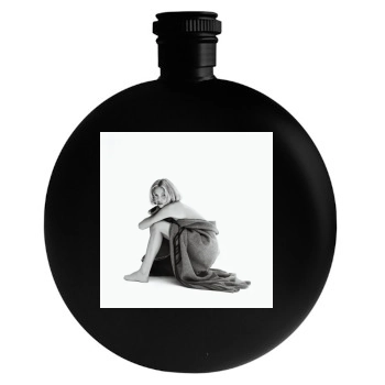 Charlize Theron Round Flask