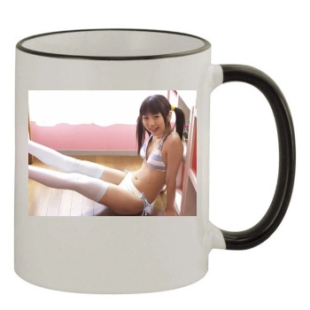 Chise Nakamura 11oz Colored Rim & Handle Mug