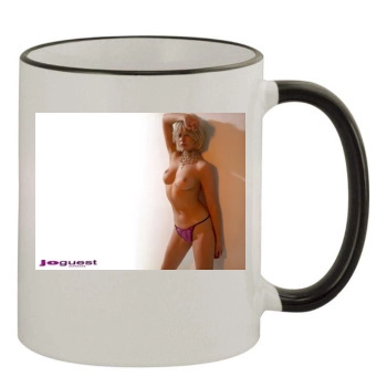 Jo Guest 11oz Colored Rim & Handle Mug