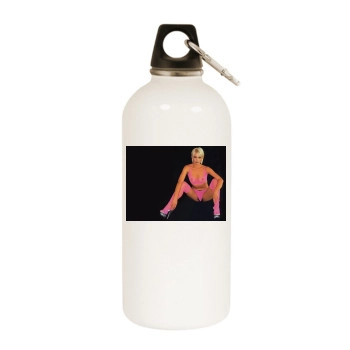 Jo Guest White Water Bottle With Carabiner