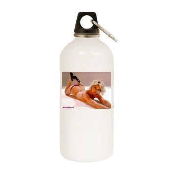 Jo Guest White Water Bottle With Carabiner