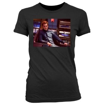 Chris Pine Women's Junior Cut Crewneck T-Shirt