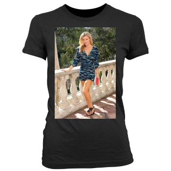 Joanna Krupa Women's Junior Cut Crewneck T-Shirt