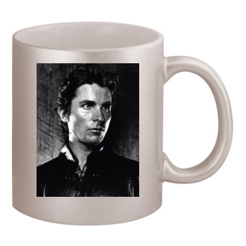 Christian Bale 11oz Metallic Silver Mug