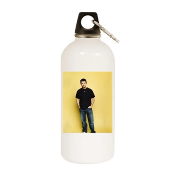 Christian Bale White Water Bottle With Carabiner