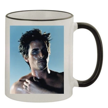 Christian Bale 11oz Colored Rim & Handle Mug