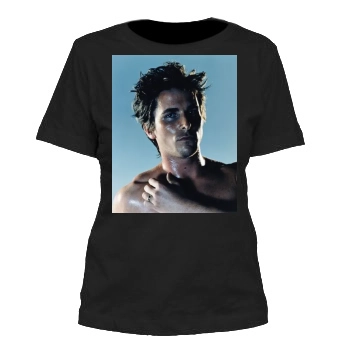 Christian Bale Women's Cut T-Shirt