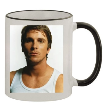 Christian Bale 11oz Colored Rim & Handle Mug