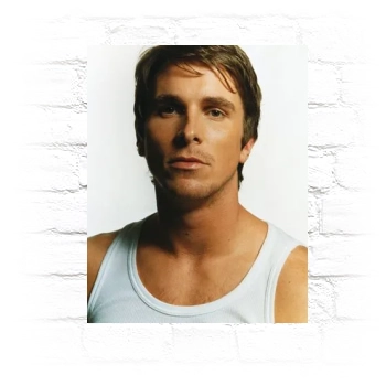 Christian Bale Metal Wall Art