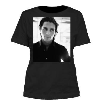 Christian Bale Women's Cut T-Shirt