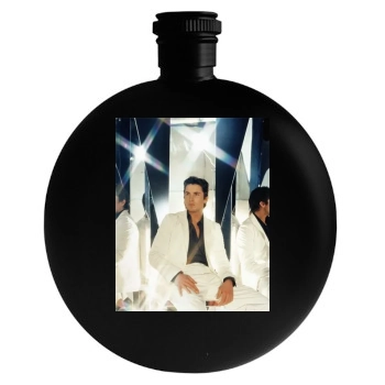 Christian Bale Round Flask