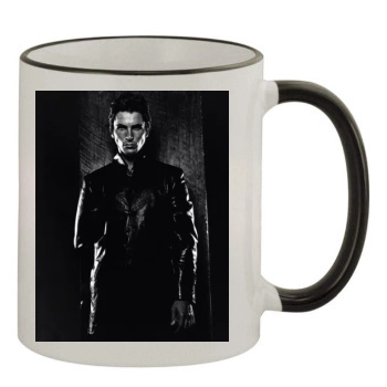 Christian Bale 11oz Colored Rim & Handle Mug