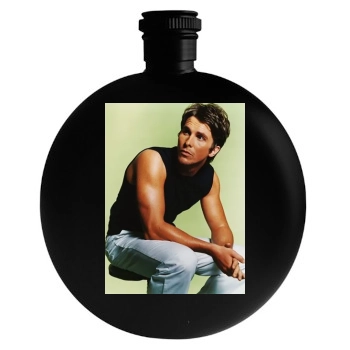 Christian Bale Round Flask