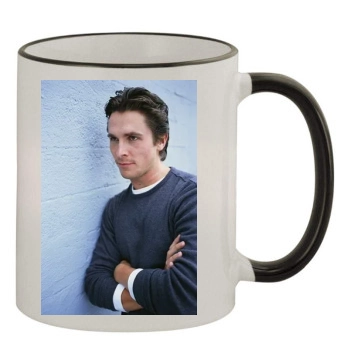 Christian Bale 11oz Colored Rim & Handle Mug