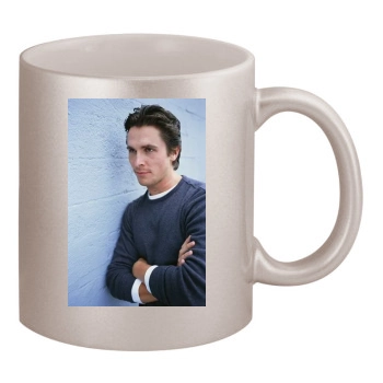 Christian Bale 11oz Metallic Silver Mug