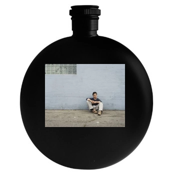 Christian Bale Round Flask