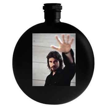 Christian Bale Round Flask