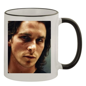 Christian Bale 11oz Colored Rim & Handle Mug