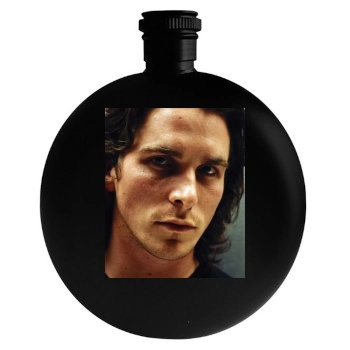 Christian Bale Round Flask