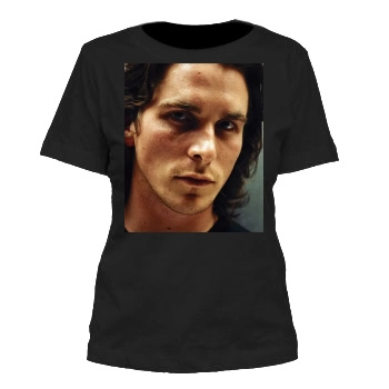 Christian Bale Women's Cut T-Shirt