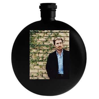 Christian Bale Round Flask