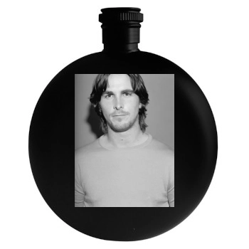 Christian Bale Round Flask